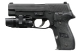 SIG SAUER MODEL P226 SEMI-AUTO PISTOL WITH LIGHT.