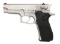 S&W MODEL 5906 STAINLESS SEMI AUTO PISTOL.