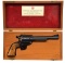 MAHOGANY CASED RUGER OM SUPER BLACKHAWK