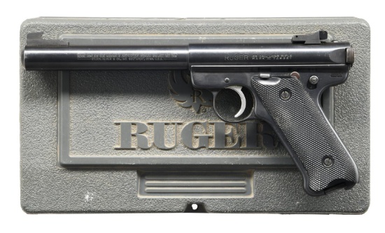 RUGER MARK II TARGET PISTOL WITH CASE.