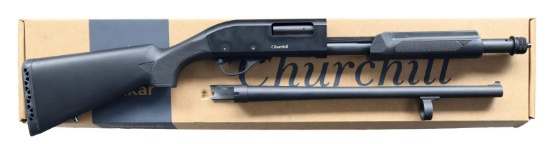 AKKAR 612 CHURCHILL PUMP ACTION SHOTGUN.