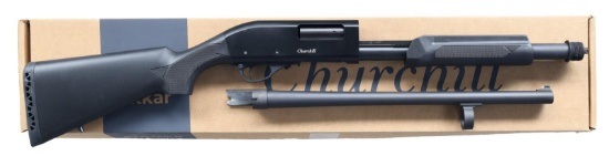 AKKAR 612 CHURCHILL PUMP ACTION SHOTGUN.