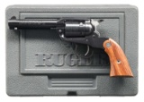 RUGER NEW MODEL BEARCAT SA REVOLVER WITH CASE.