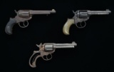 3 RELIC CONDITION COLT MODEL 1877 DOUBLE ACTION
