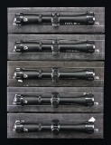 5 NCSTAR PISTOL 2-7X32 SCOPES.