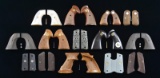 14 SETS OF HANDGUN GRIPS FOR COLT HANDGUNS.