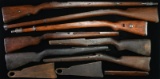 GROUP OF 8 MOSTLY MILITARY RIFLE STOCKS.