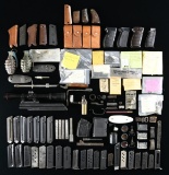 LOT OF MISC. RIFLE & PISTOL GUN PARTS & MAGAZINES.