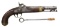 US MODEL 1842 ASTON PERCUSSION PISTOL.