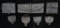 GROUP OF 7 CIVIL WAR ACCOUTREMENT POUCHES.