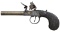 BELGIAN FLINTLOCK POCKET PISTOL.