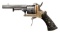 UNMARKED PINFIRE FOLDING TRIGGER DA REVOLVER.