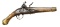 UNMARKED MIDDLE EASTERN FLINTLOCK PISTOL.