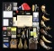 POWDER FLASKS, POWDER HORNS & CIVIL WAR MILITARIA