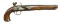 PEDERSOLI KENTUCKY FLINTLOCK PISTOL.