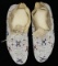 FINE PAIR OF FULLY BEADED CHEYENNE MOCCASINS.