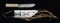 FINE PLAINS INDIAN BEADED KNIFE SHEATH & KNIFE.