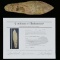 FINE LARGE EXCAVATED INDIAN STONE KNIFE.