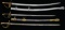 2 REPRODUCTION SABERS & 1 BRITISH SWORD.
