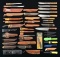 40+ FIXED BLADE KNIVES.