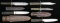 5 EARLY BELT KNIVES.