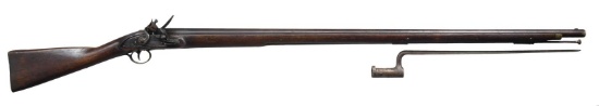 LANE & READ FLINTLOCK MUSKET WITH BAYONET.