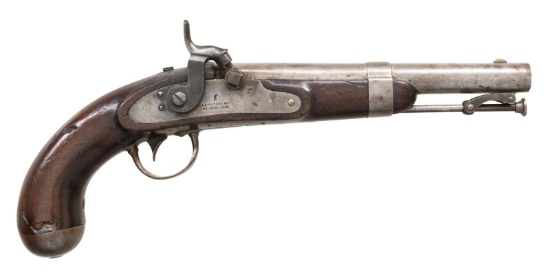 RARE & FINE WATERS FLAT LOCK MARTIAL SINGLE SHOT