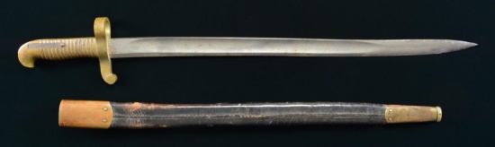US M1862 REMINGTON ZOUAVE RIFLE SABER BAYONET.
