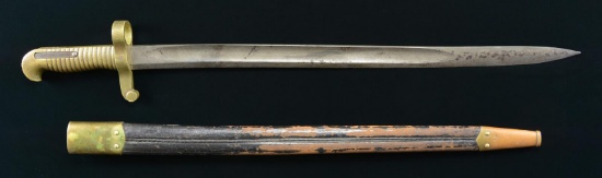US M1862 REMINGTON ZOUAVE RIFLE SABER BAYONET.
