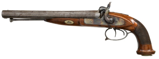 BELGIAN PERCUSSION HOWDAH PISTOL.