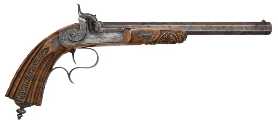 WAGNER PERCUSSION DUELING PISTOL.