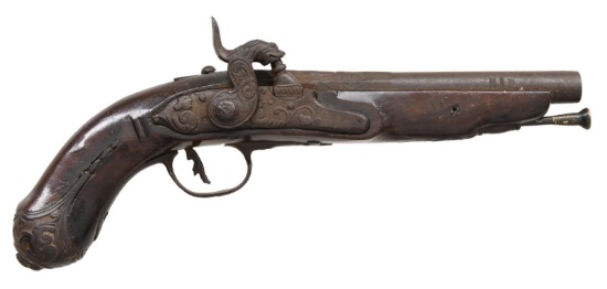 UNMARKED PERCUSSION PISTOL.