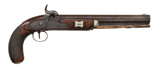 KENTUCKY STYLE PERCUSSION PISTOL.
