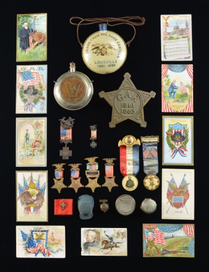 GROUP OF GAR & VETERANS MEMORBILIA