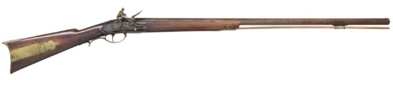JC MASON FLINTLOCK HALFSTOCK MUSKET.