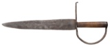 HUGE GRIP D-GUARD BOWIE KNIFE.