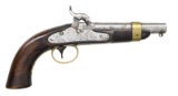 US MODEL 1842 PERCUSSION USN SINGLE SHOT PISTOL.