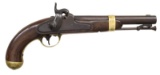 US MODEL 1842 ASTON PERCUSSION PISTOL.