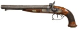 BELGIAN PERCUSSION HOWDAH PISTOL.