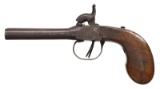 BELGIAN SXS PERCUSSION PISTOL.