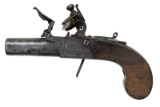 BIRMINGHAM SCREW BARREL FLINTLOCK MUFF PISTOL