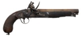 UNMARKED FLINTLOCK PISTOL.