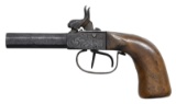UNMARKED SXS PERCUSSION PISTOL.
