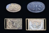 3 ORIGINAL CIVIL WAR ERA BELT BUCKLES & 1