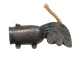 JAPANESE PETITE BRASS HAND CANNON.