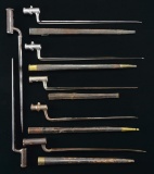 GROUP OF SEVEN EARLY AMERICAN & BRITISH ANGULAR