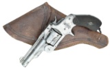 S&W BABY RUSSIAN SA REVOLVER WITH HOLSTER.