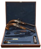 CASED PAIR OF PEDERSOLI LEPAGE INTERNATIONAL