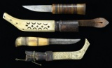 2 EARLY FINNISH PUUKKO KNIVES.