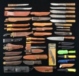 40+ FIXED BLADE KNIVES.